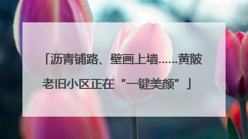 沥青铺路、壁画上墙……黄陂老旧小区正在“一键美颜”