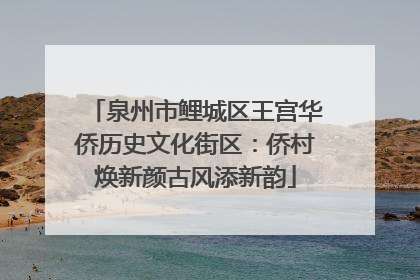 泉州市鲤城区王宫华侨历史文化街区：侨村焕新颜古风添新韵