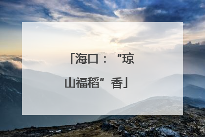海口：“琼山福稻”香