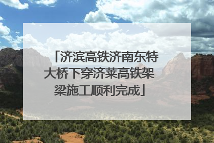 济滨高铁济南东特大桥下穿济莱高铁架梁施工顺利完成