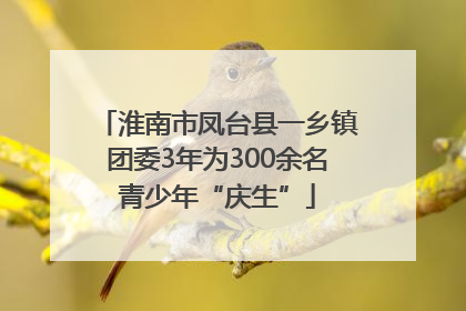 淮南市凤台县一乡镇团委3年为300余名青少年“庆生”