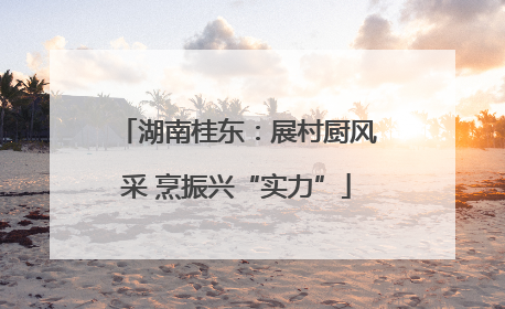 湖南桂东：展村厨风采 烹振兴“实力”