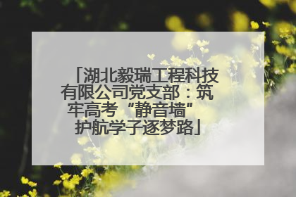 湖北毅瑞工程科技有限公司党支部：筑牢高考“静音墙” 护航学子逐梦路