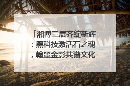 湘博三展齐绽新辉：黑科技激活石之魂，翰墨金影共谱文化遗产日华章