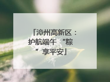 漳州高新区：护航端午 “粽”享平安