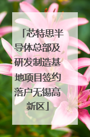 芯特思半导体总部及研发制造基地项目签约落户无锡高新区