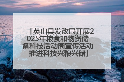 英山县发改局开展2025年粮食和物资储备科技活动周宣传活动 推进科技兴粮兴储