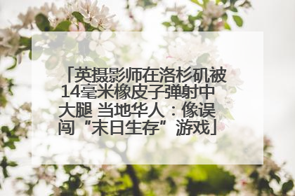 英摄影师在洛杉矶被14毫米橡皮子弹射中大腿 当地华人：像误闯“末日生存”游戏