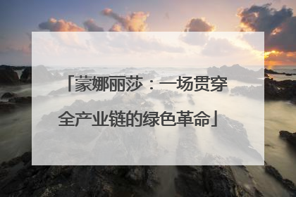 蒙娜丽莎：一场贯穿全产业链的绿色革命