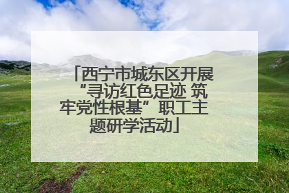 西宁市城东区开展“寻访红色足迹 筑牢党性根基”职工主题研学活动