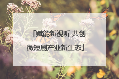 赋能新视听 共创微短剧产业新生态