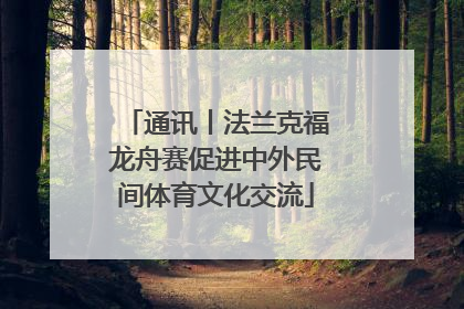 通讯丨法兰克福龙舟赛促进中外民间体育文化交流