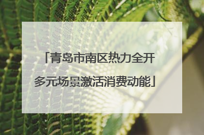青岛市南区热力全开 多元场景激活消费动能