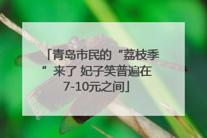 青岛市民的“荔枝季”来了 妃子笑普遍在7-10元之间