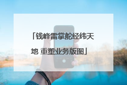 钱峰雷掌舵经纬天地 重塑业务版图