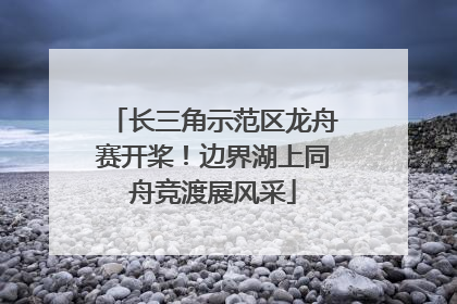 长三角示范区龙舟赛开桨！边界湖上同舟竞渡展风采