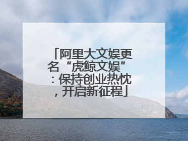 阿里大文娱更名“虎鲸文娱”：保持创业热忱，开启新征程