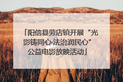 阳信县劳店镇开展“光影铸同心·法治润民心”公益电影放映活动