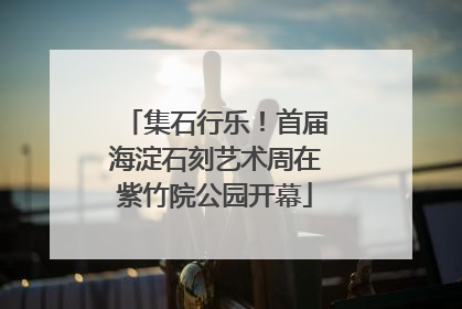 集石行乐！首届海淀石刻艺术周在紫竹院公园开幕