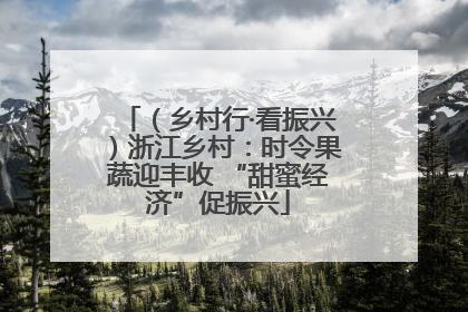 （乡村行·看振兴）浙江乡村：时令果蔬迎丰收 “甜蜜经济”促振兴