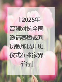2025年高脚对抗全国邀请赛暨裁判员教练员开班仪式在张家界举行