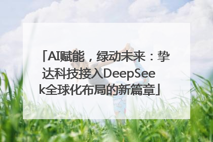AI赋能，绿动未来：挚达科技接入DeepSeek全球化布局的新篇章